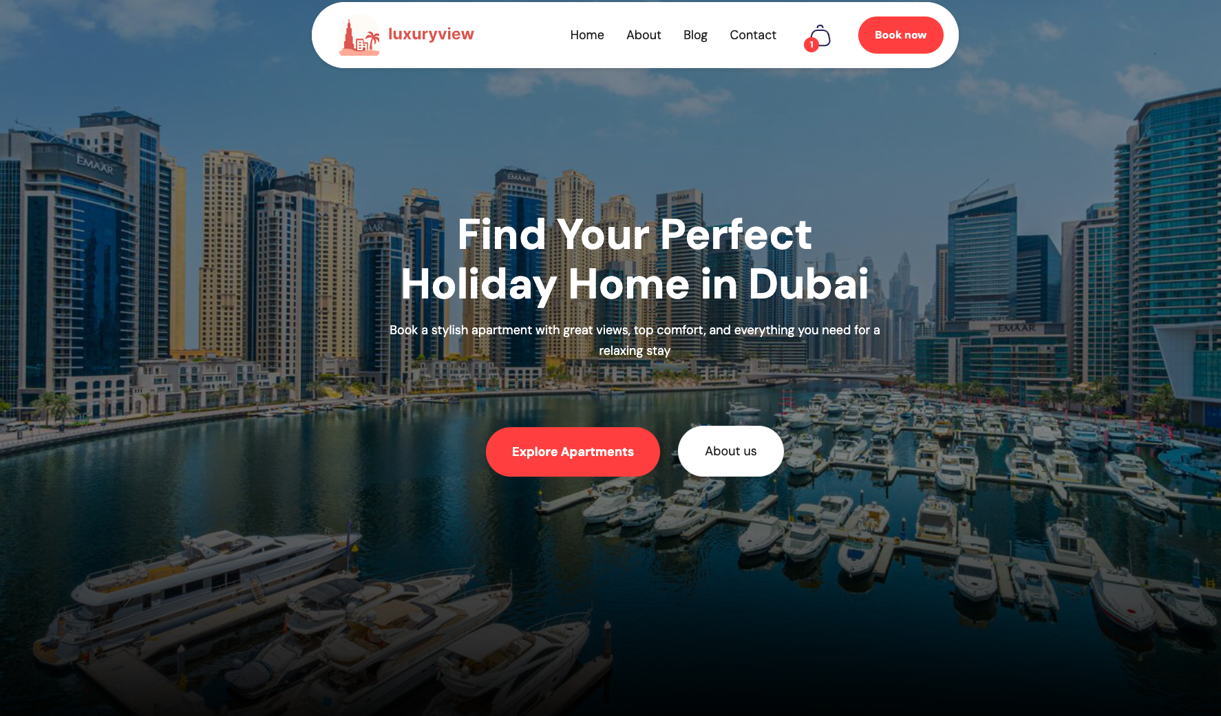 Luxuryview main page