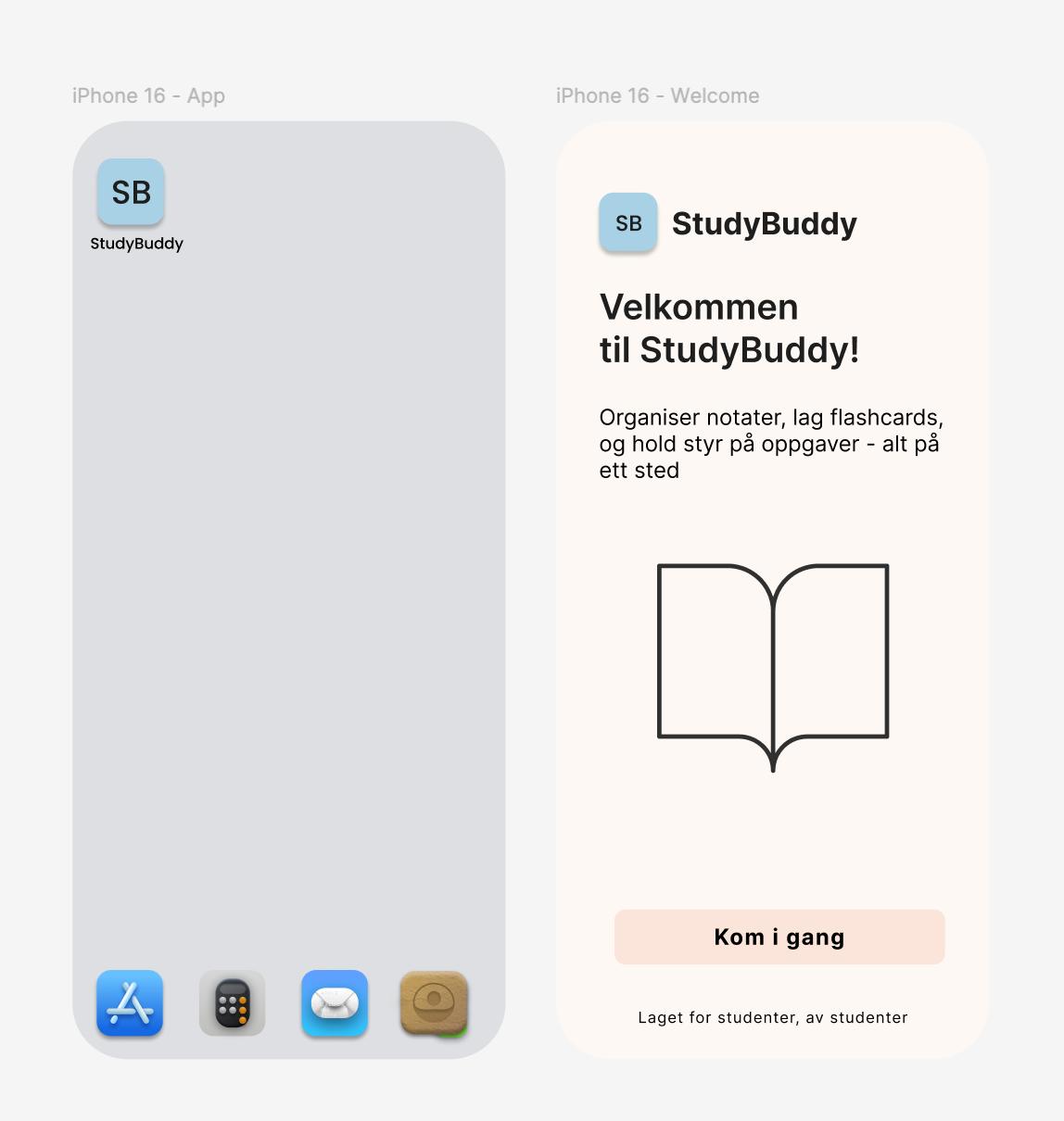 Study Buddy App screens