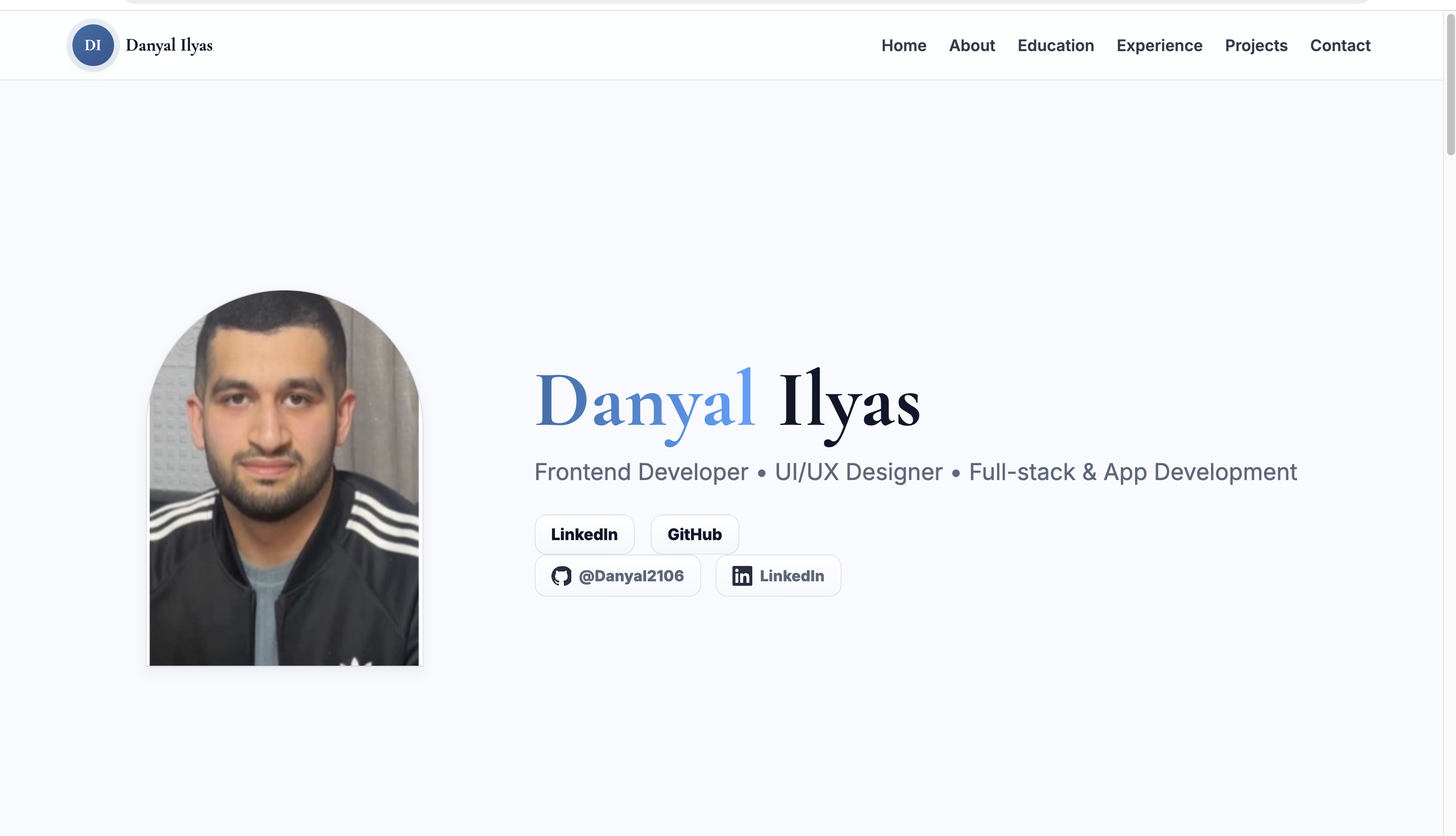 Portfolio Website preview