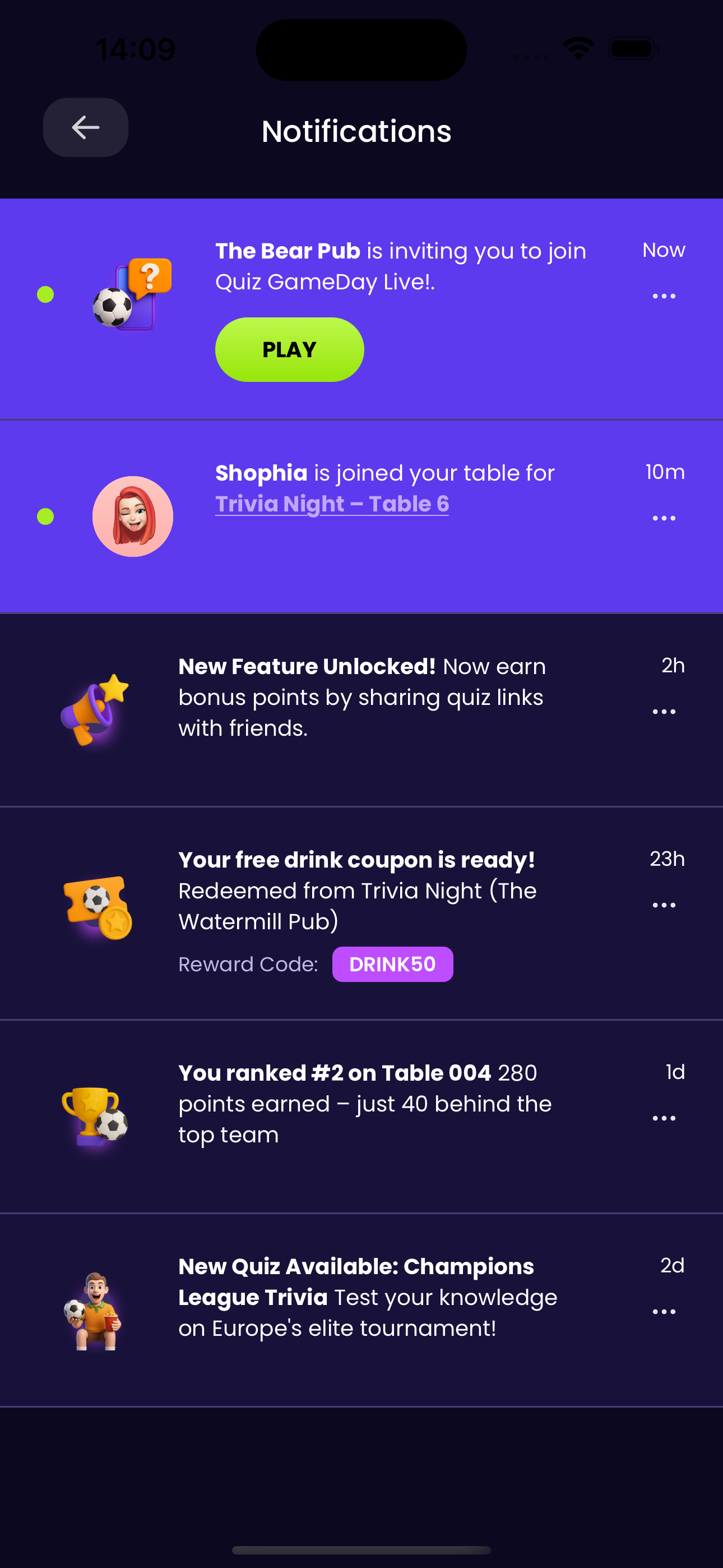 PlayActive app – detail